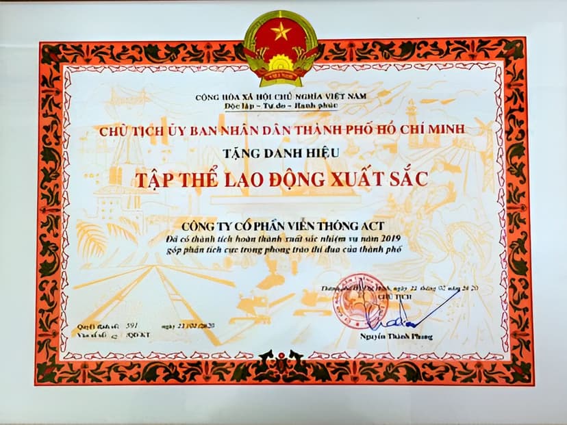 Bằng khen 2